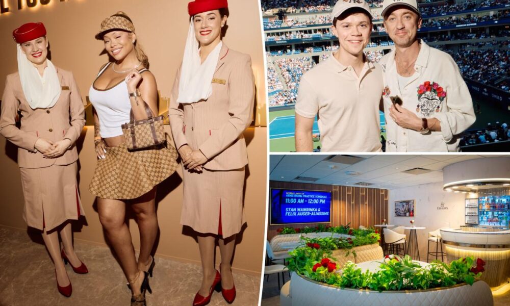 Go inside Emirates’ starry suite at the 2026 US Open