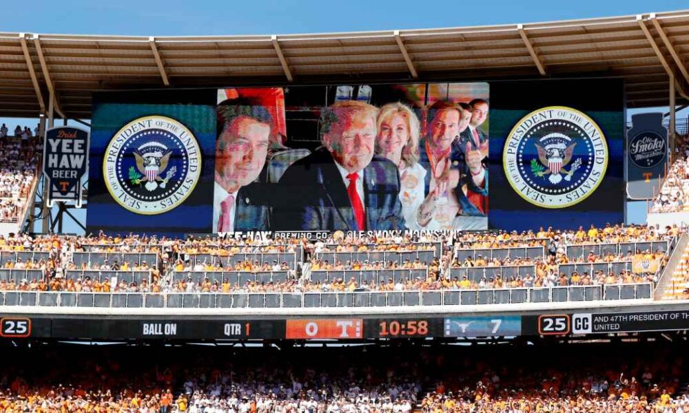 President Donald Trump Loudly Booed After Introduction at Tennessee vs. Texas Football Game