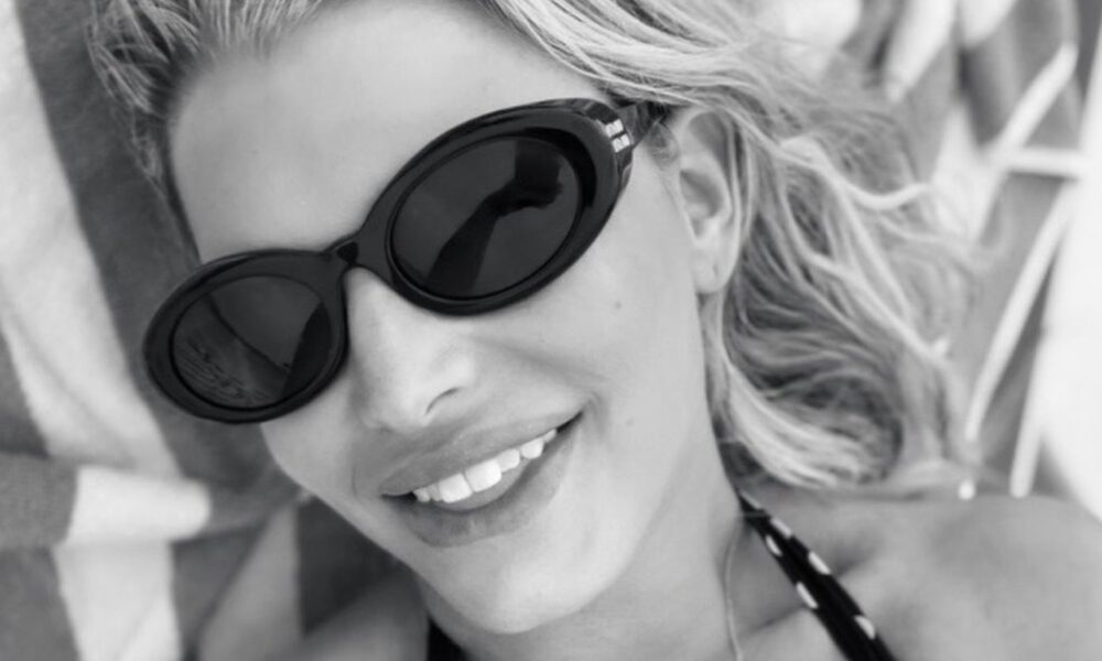 Jessica Simpson Sunbathes in Tiny Polka Dot Bikini During Luxe Turks and Caicos Vacation