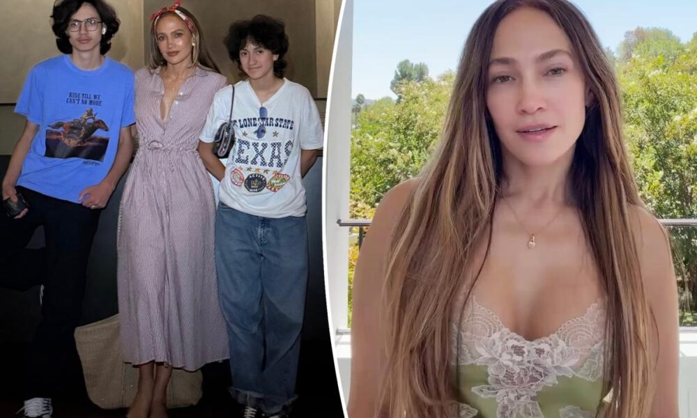 Makeup-free Jennifer Lopez admits she’s been ‘crying’ over becoming an empty nester