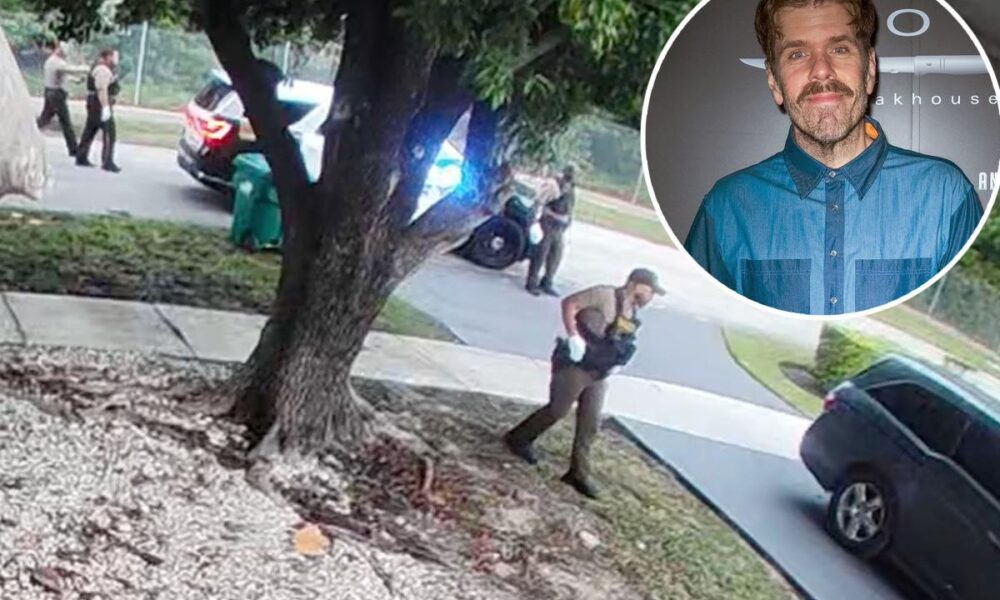 Footage shows swarm of cop cars at Perez Hilton’s Miami home after livestreaming apparent self-harming video
