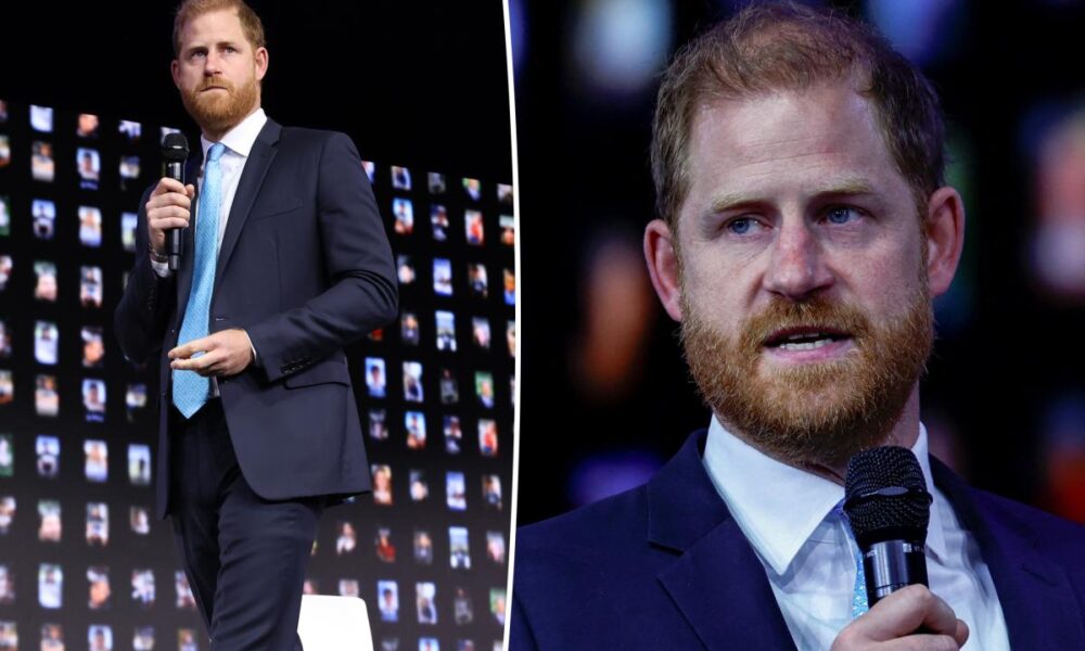 Prince Harry forced to stop AI speech after returning to US for NYC event