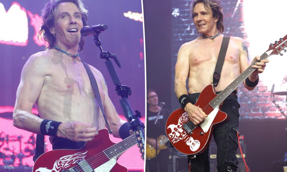 Shirtless Rick Springfield, 77, shows off toned body at Las Vegas concert