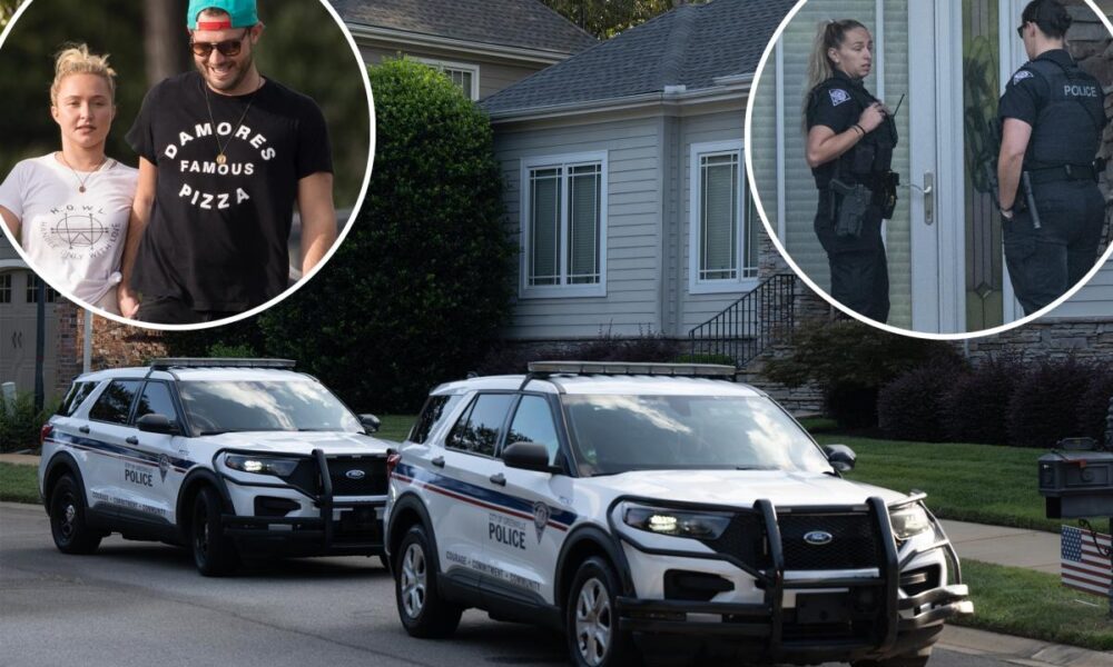 Cops seen arriving at Hayden Panettiere’s boyfriend Brian Hickerson’s family home days after actress’ death