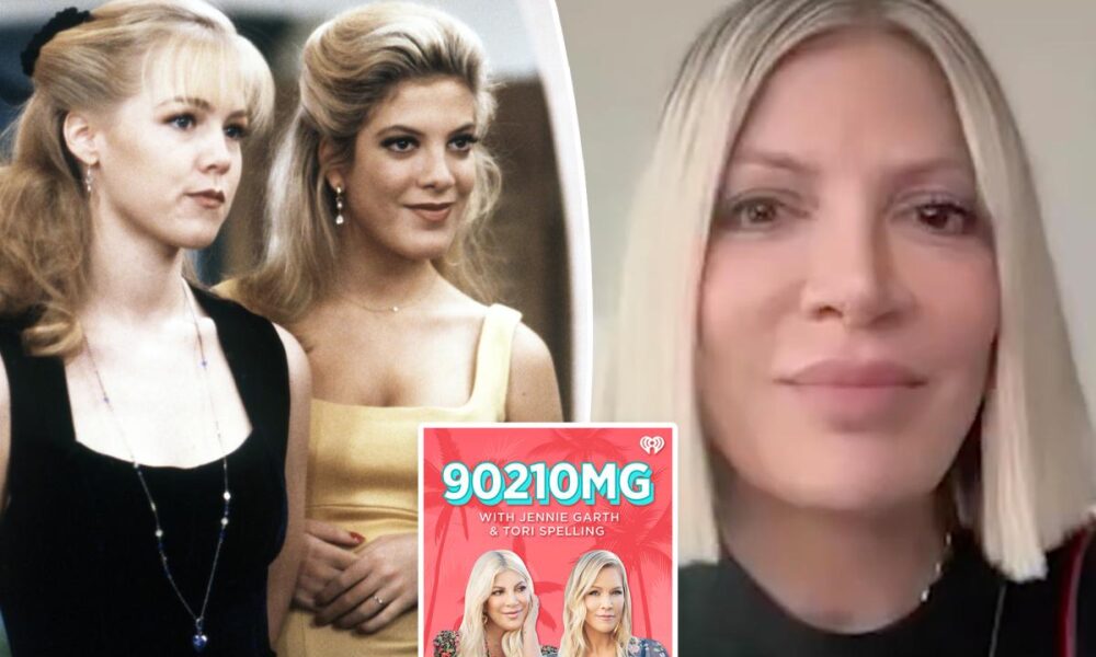 Tori Spelling abruptly exits ‘Beverly Hills, 90210’ rewatch podcast with Jennie Garth