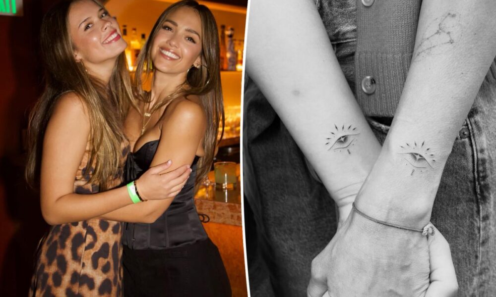 Jessica Alba and daughter Honor, 18, get matching tattoos before teen starts college