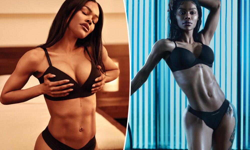 Teyana Taylor puts her incredible abs on display in Calvin Klein underwear ad