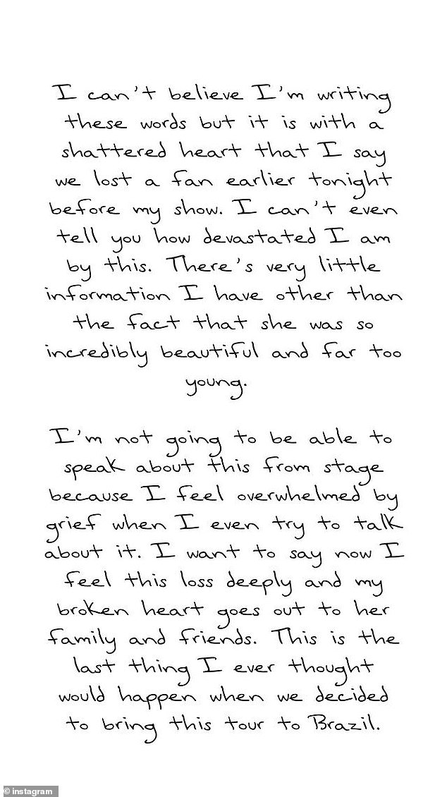 Taylor Swift broke her silence after Benevides died remembering her as an 'incredibly beautiful' person