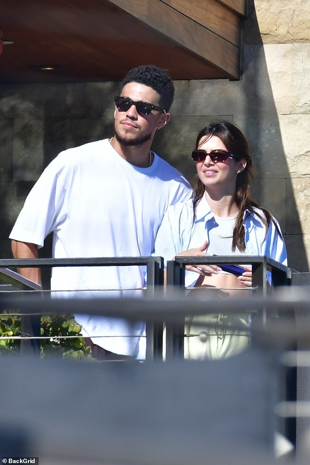 Her plus one: Then last month Devin was Kendall's date to the lavish Italian wedding of her elder sister Kourtney Kardashian, who is now married to Blink-182 drummer Travis Barker