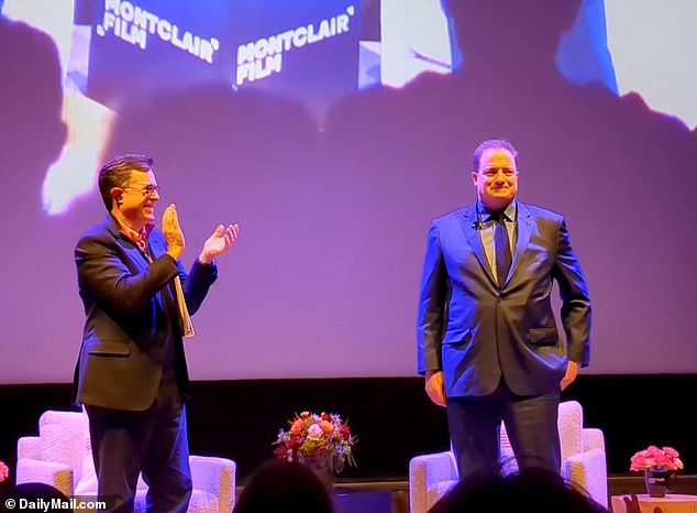 The 53-year-old actor attempted to quietly enter the Wellmont Theater in New Jersey on Sunday, but the audience burst into applause when they realized he was taking his seat