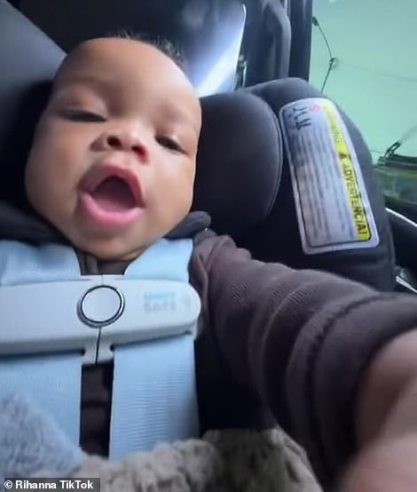 Rihanna gave fans a first look at her son's face, seven months after giving birth