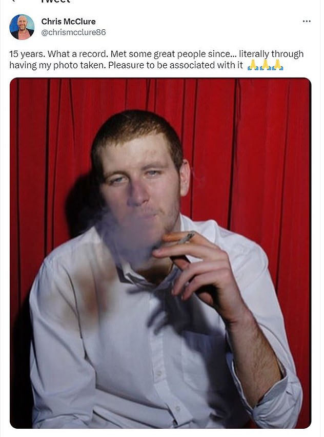 In January 2021, McClure shared a colour photo of one of the original shots taken for the Arctic Monkeys' debut album in 2006 to mark the record's 15th anniversary