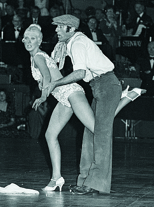Len Goodman, aged 25, dancing with Cherry Kingston in 1970. He would later marry Cherry but they divorced after 15 years of marriage