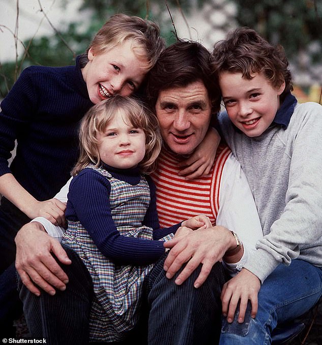 During their 57-year marriage, Sir Michael and Helen welcomed three children together - Thomas, 54, William, 52, and Rachel, 48 (pictured in 1980)
