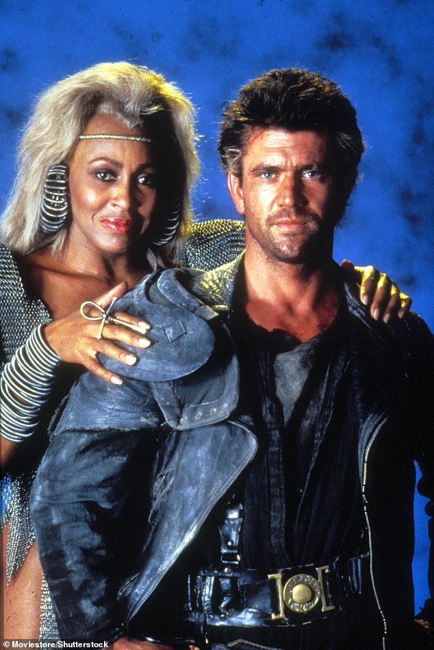 Tina Turner and Mel Gibson in Mad Max Beyond Thunderdome in 1985