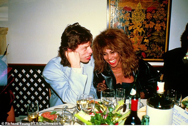 Mick Jagger and Tina Turner in 1987. The Rolling Stones singer led tributes to her today, saying: 'I will never forget her'