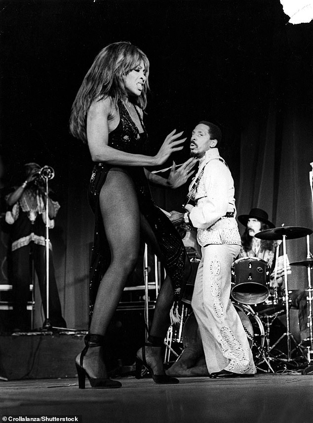 Their first record, A Fool In Love, was a huge hit and Ike insisted they go on tour, leaving her elder son with a babysitter. Pictured together in 1975