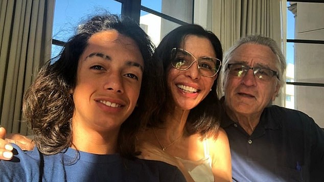 Robert De Niro's grandson Leandro De Niro Rodriguez (pictured, left) was the son of De Niro's (pictured, right) adopted daughter Drena De Niro (pictured, centre). The 18-year-old passed away on Sunday. An official cause of death has not yet been determined