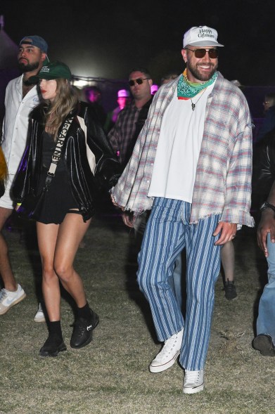 Travis Kelce Taylor Swift Neon Carnival