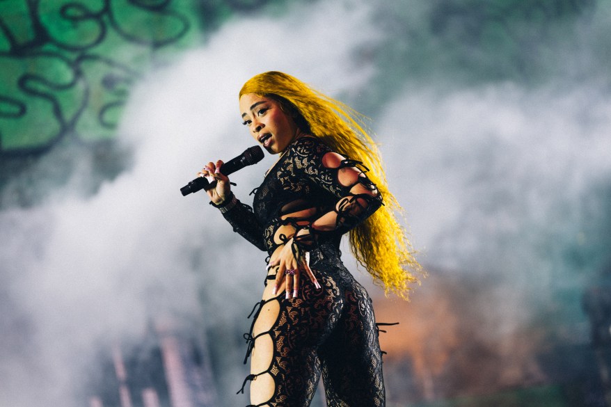 Ice Spice performs at the Sahara Stage at the 2024 Coachella Valley Music And Arts Festival