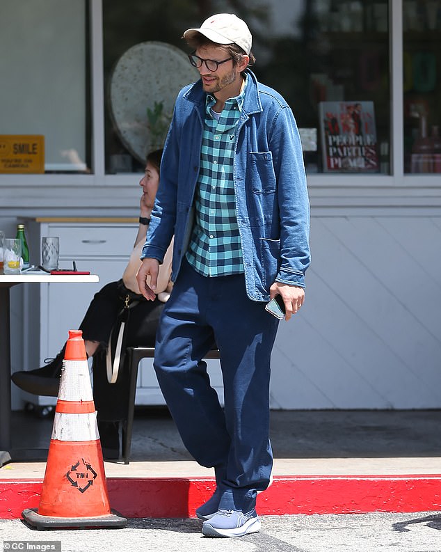 Kutcher is dressed very casually as he is seen on May 2 in Los Angeles