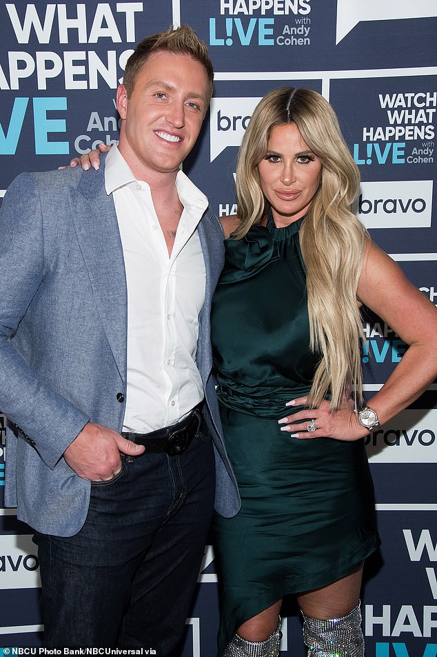 Kim's video comes a day after it was revealed she had called the cops on her estranged husband Kroy Biermann and accused him of taking her cell phone in late April; seen in 2017