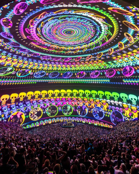 Dead & Company performing at Sphere in Las Vegas.