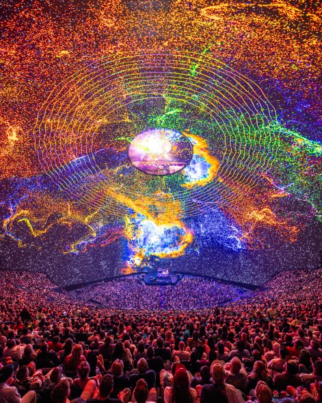 Dead & Company performing at Sphere in Las Vegas.