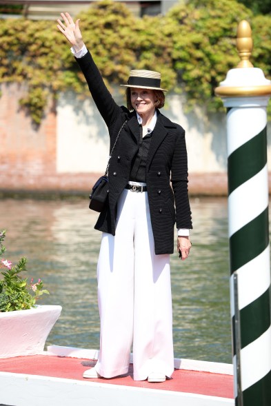 Sigourney Weaver wears Chanel during the Venice Film Festival 2024.