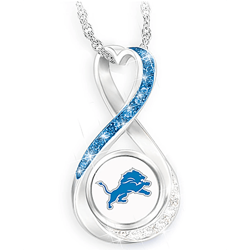 NFL Infinity Pendant With Team-Color Crystals