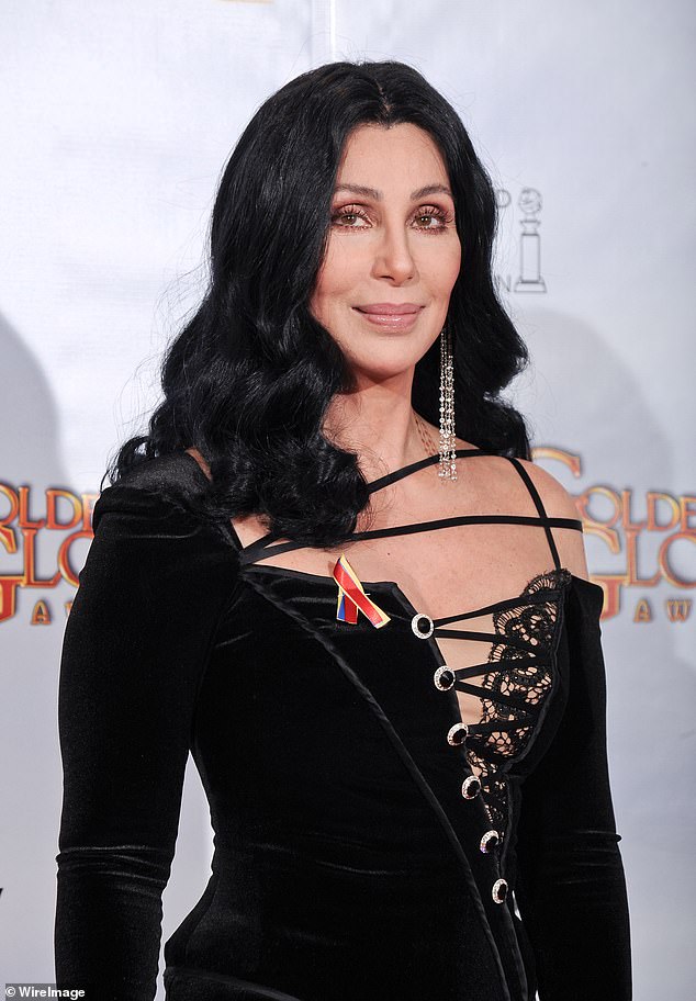 Cher at the 67th Annual Golden Globe Awards in 2010, she started her path to fame alongside Bono in their duo Sonny & Cher