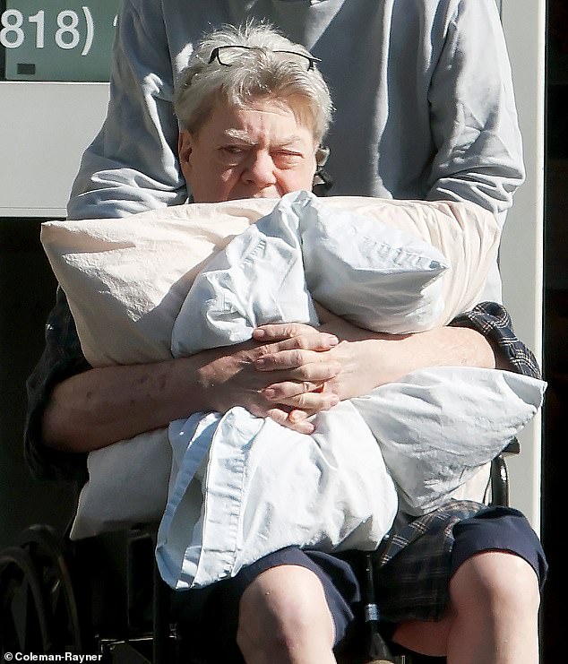 Her Cheers co-star George Wendt, 76, was spotted in Sherman Oaks on November 19 being rolled out of a local medical dialysis facility in a wheelchair with a visibly frail appearance