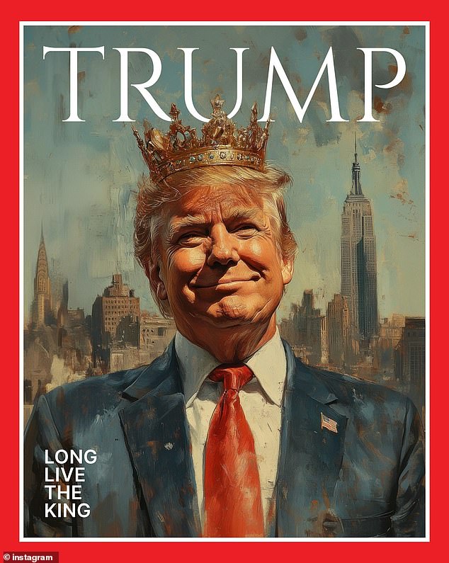 Madonna added, 'Currently, we have a president who calls himself our King. If this is a joke, I'm not laughing,' the pop superstar concluded in her Instagram post